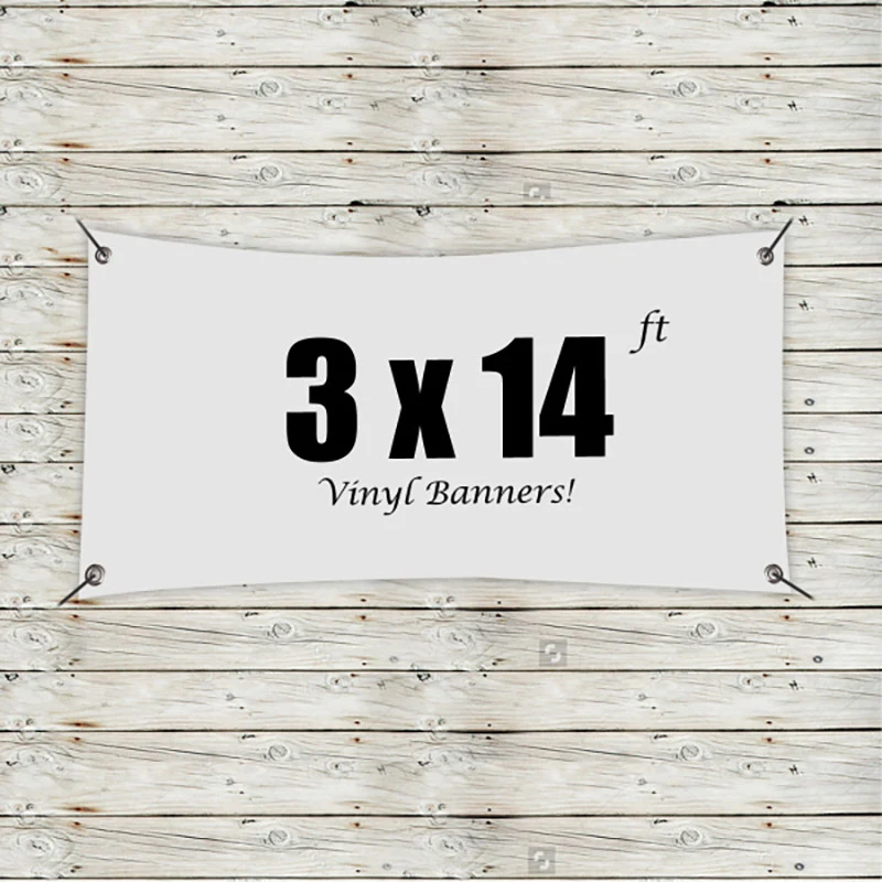 Custom 3' x 14' Vinyl Banners 1