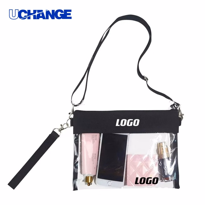 Clear PVC Transparent Crossbody Messenger Bag