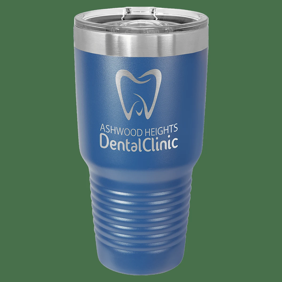 30 oz. Royal Blue Laser Engraved Polar Camel Ringneck Tumblers w/Slider Lid 1