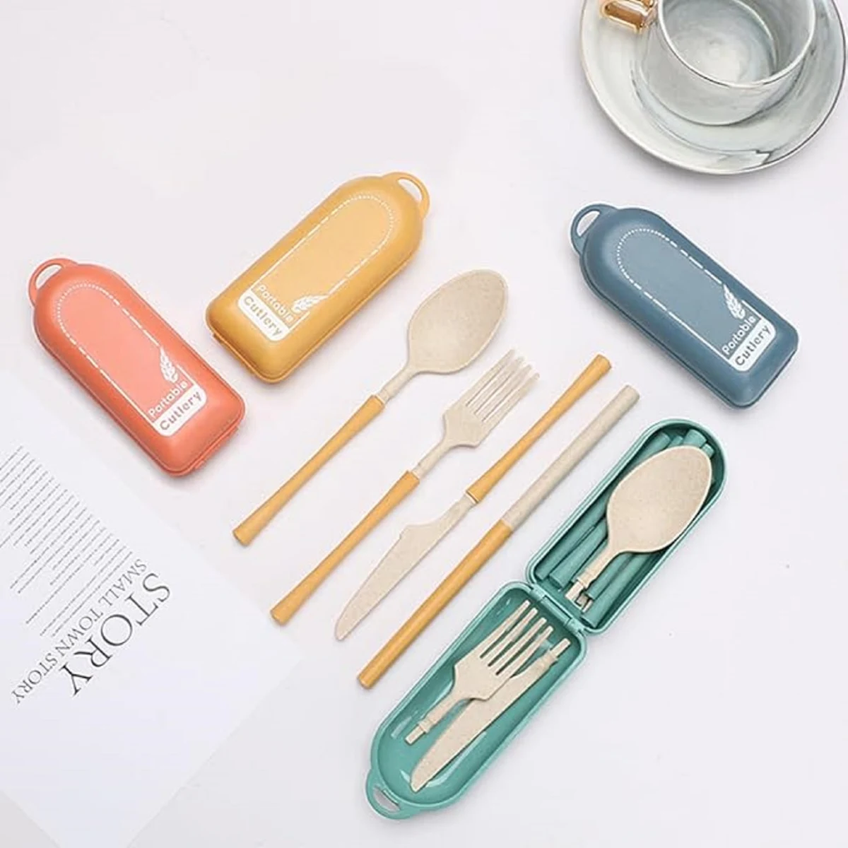 Folding Cutlery Set with Case 1