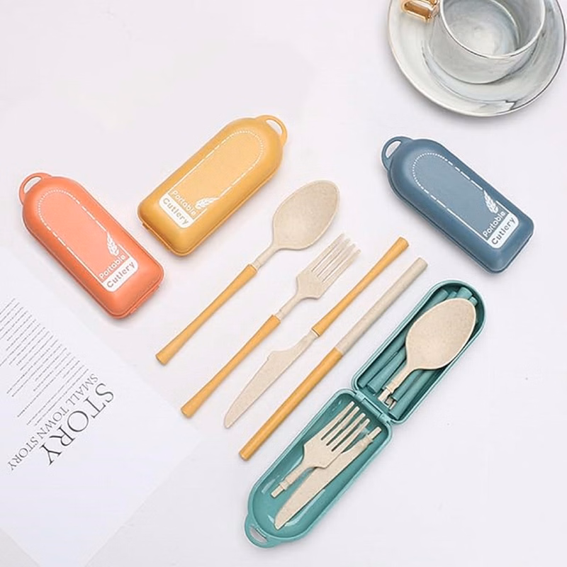 Folding Cutlery Set with Case