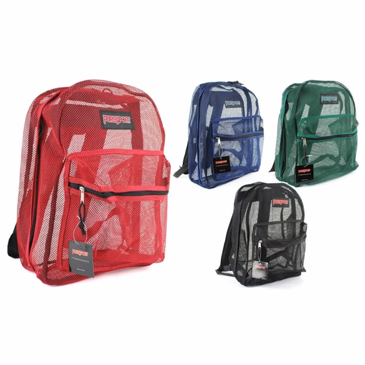 17" Mesh Backpacks - 4 Colors