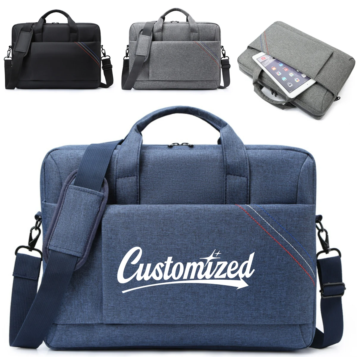 Laptop Messenger Bag with Shoulder Strap 1