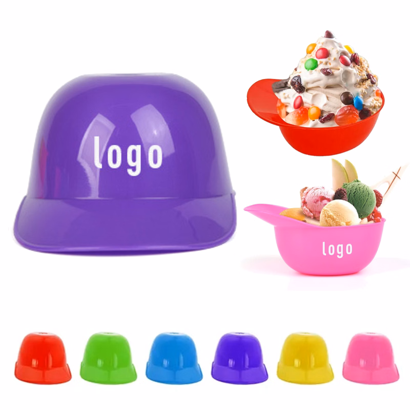 Baseball Shape Plastic Ice Cream Bowl