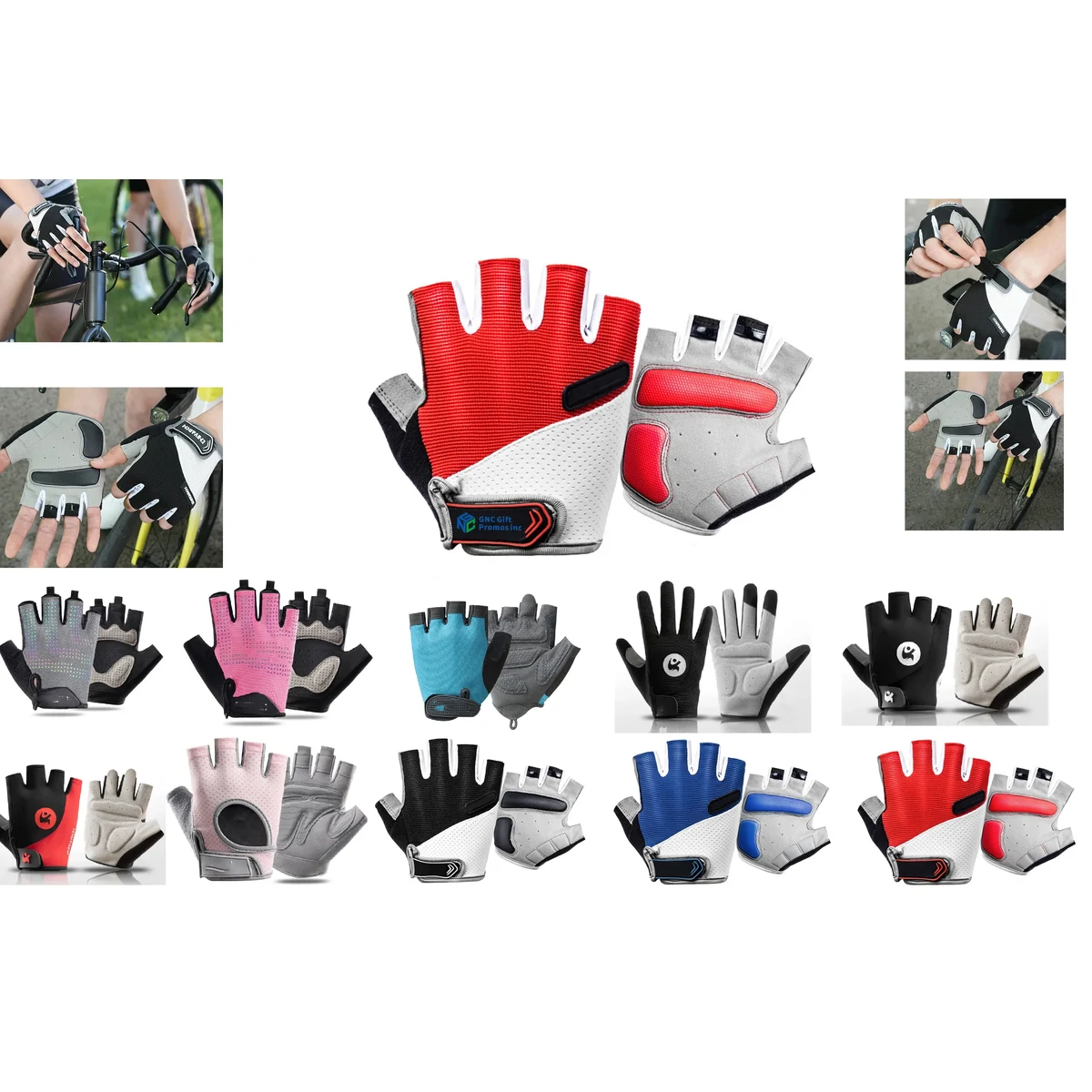 Outdoor Mountain Bike Half-Finger Non Slip Gloves 1