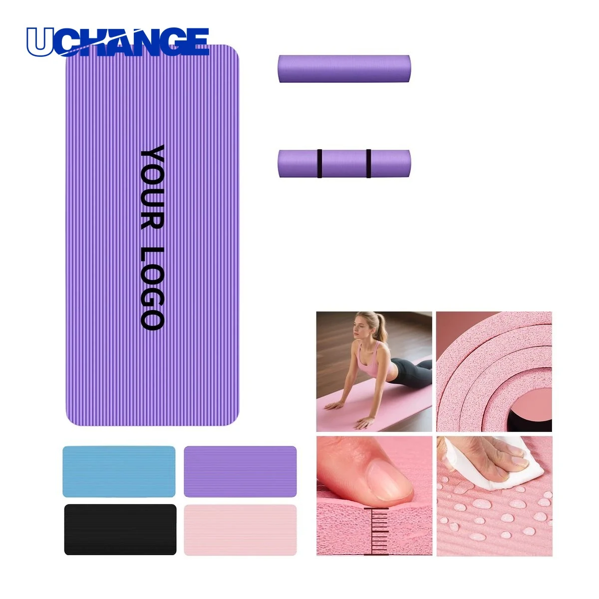 Anti-Slip Thick NBR Yoga Mat for Home Gym Use 1