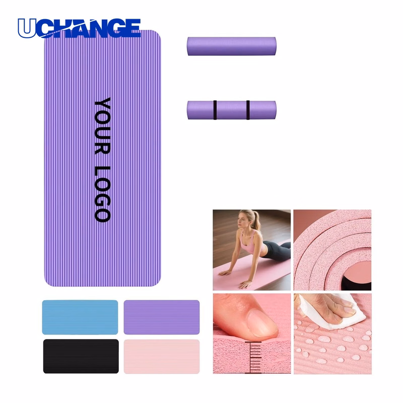 Anti-Slip Thick NBR Yoga Mat for Home Gym Use