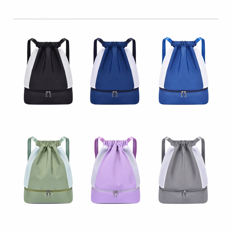 Dry-Wet separate Drawstring Bags