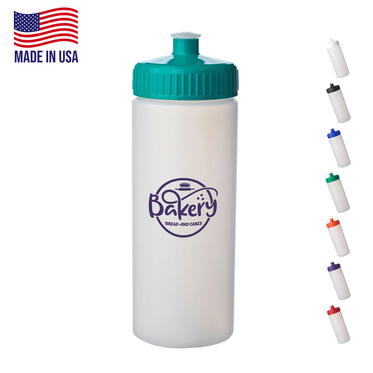 20 oz USA Made Frosted Sport Plastic Water Bottles 1