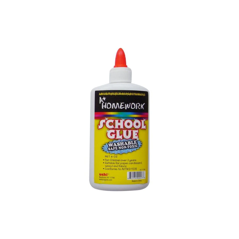 White School Glue - Washable 8 oz 1