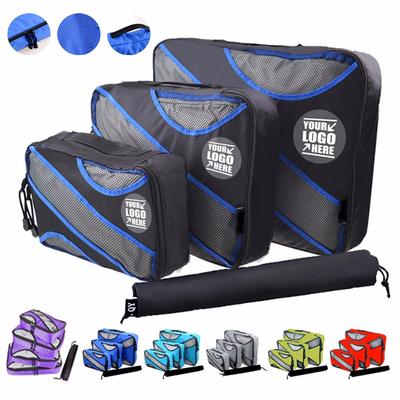 Custom 4 Set Durable Travel Luggage Packing Organizers