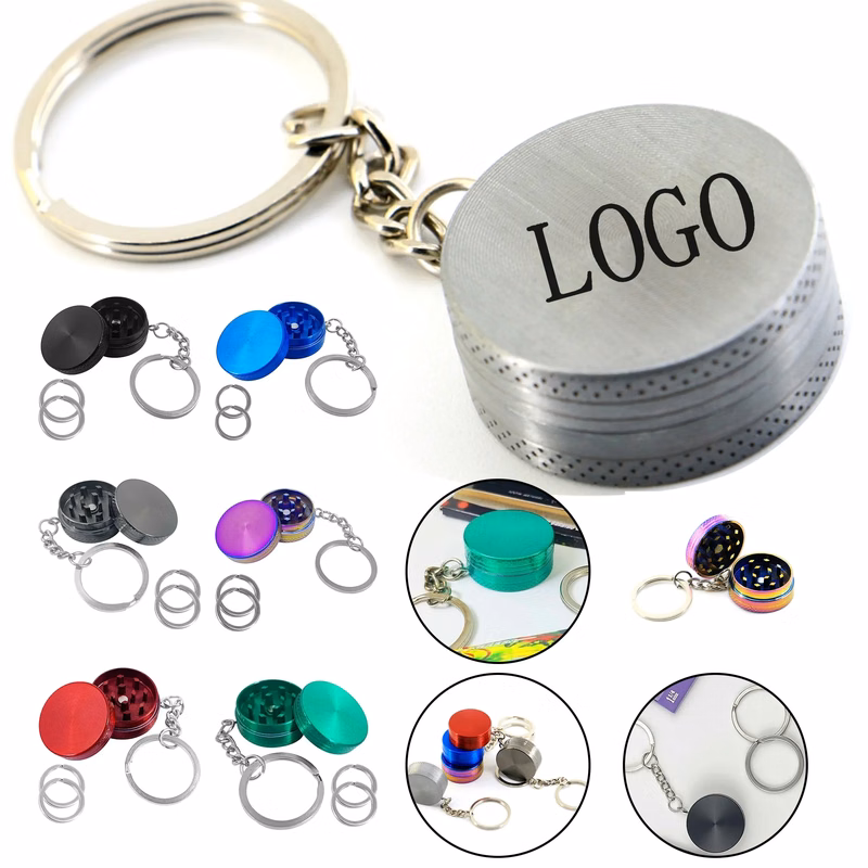 Mini Keychain Metal Spice Grinder 1.18 Inch