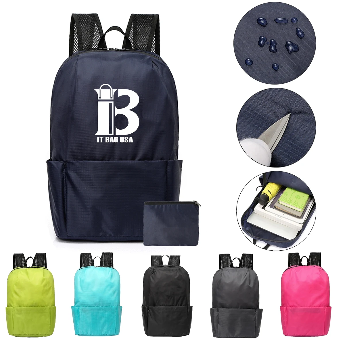 Lightweight Foldable Backpack Water Resistant Travel Hiking 1