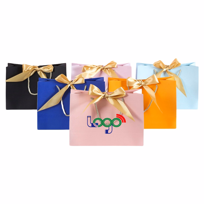 Gift Bags with Bow Ribbon Large