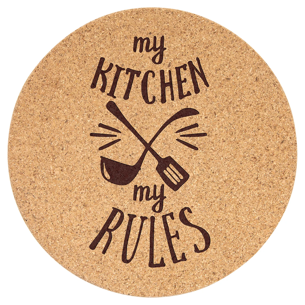 7 1/2" Round Cork Trivet 1