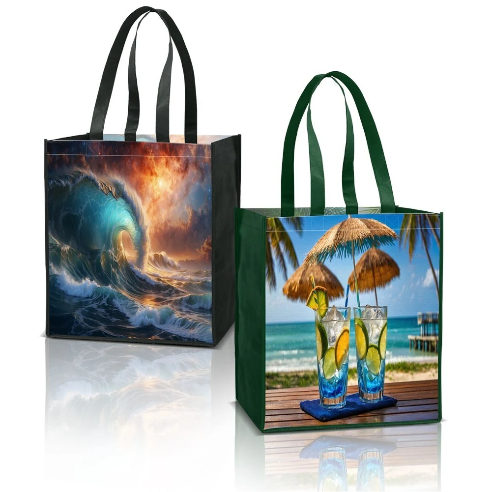 Laminated Non-Woven Tote Bag 13" W X 15" H X 10" D 1