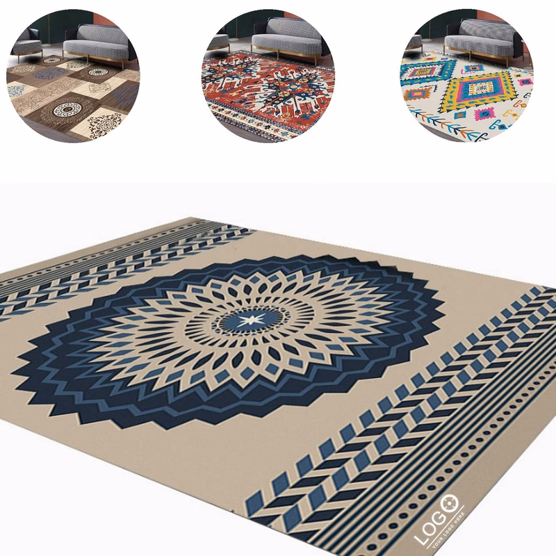 Large Non Slip Boho Area Rug
