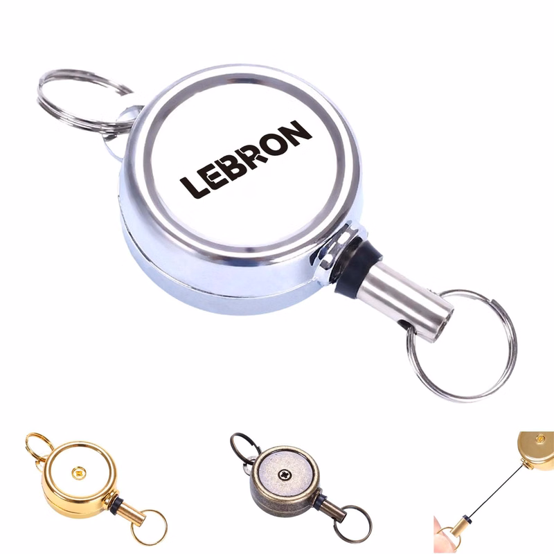 Stainless Steel Retractable Round Badge Reel