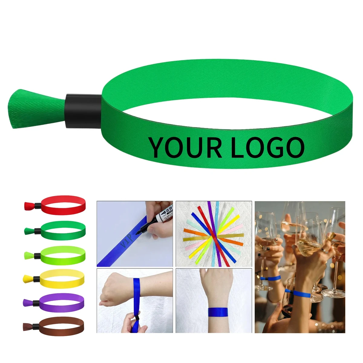 13.7 Inch Polyester Wristband with Satin Surface 1