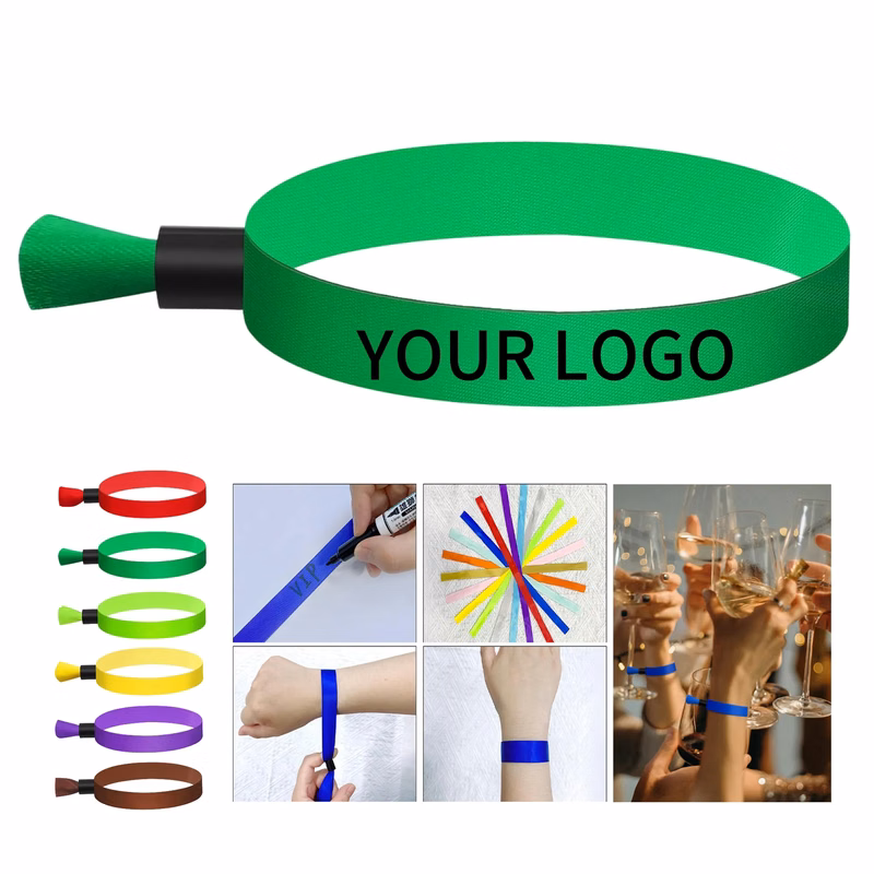 13.7 Inch Polyester Wristband with Satin Surface