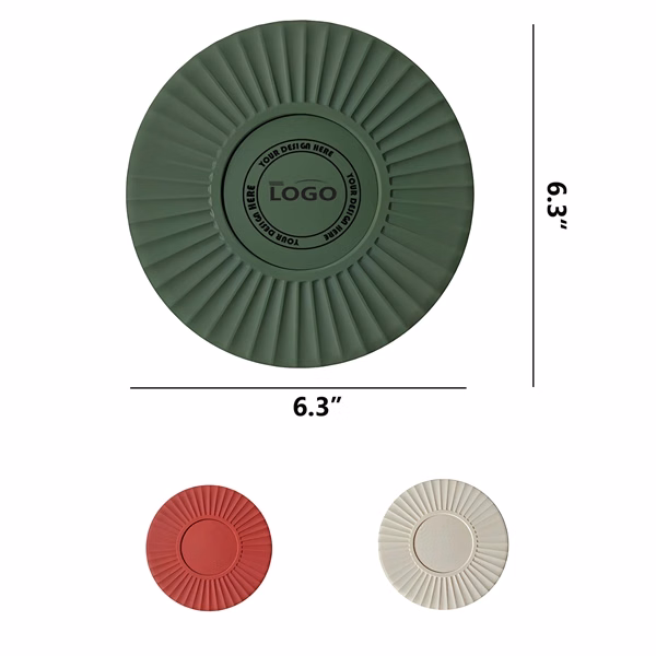 MOQ 100 Food Grade Heat Resistant Silicone Non-Slip Coaster