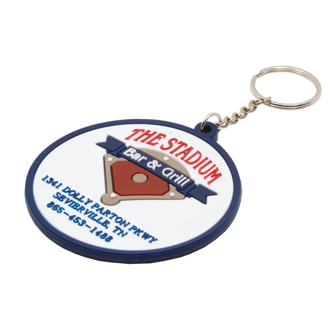 Soft PVC Key Tag 2D; 3.97" - 4.3" diameter 1