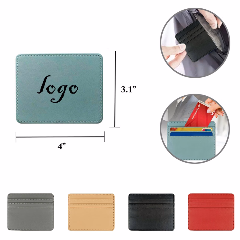 MOQ50 PU Leather Multi-Slot Card Wallet