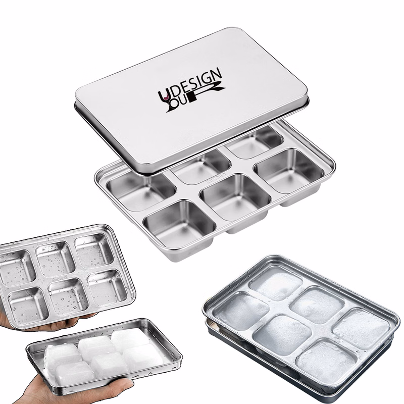 Stainless Steel 6 Grid Ice Cube Maker