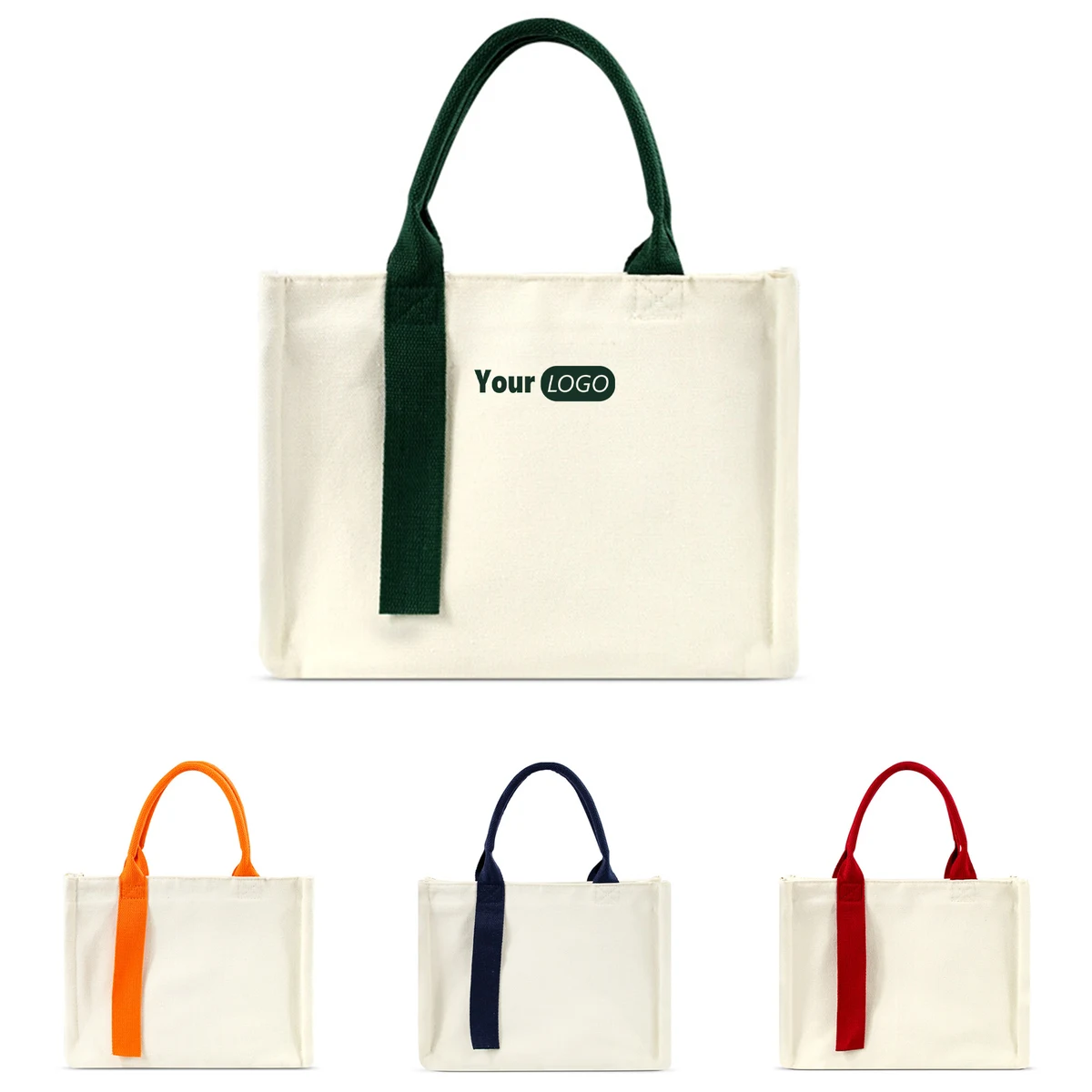 Canvas Customizable Tote Bag, custom tote bag with logo imprint 1