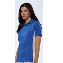 Embroidered UltraClub Ladies' Cool & Dry Two-Tone Polo Shirt 1