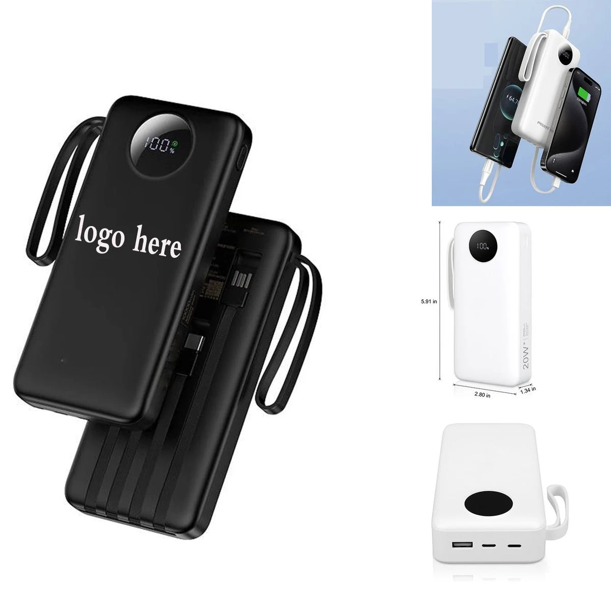 20,000mAh PD Quick Charge Power Bank
1