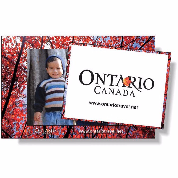 Stock Magnetic Photo Frame (4"x6") Rectangle Center (3"x4")t, Full Colour, Vinyl Topcoat