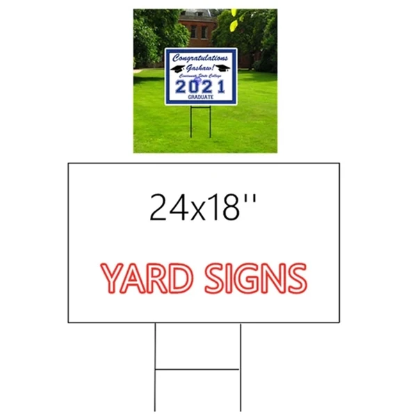 24*18'' Full Color Yard Signs 1