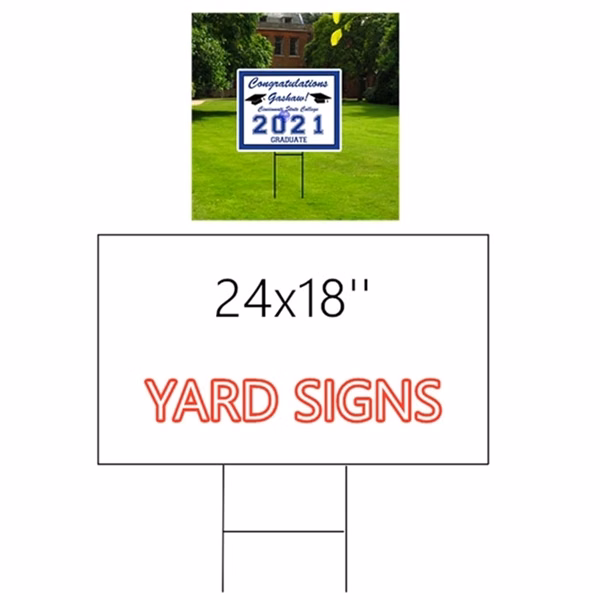 24*18'' Full Color Yard Signs