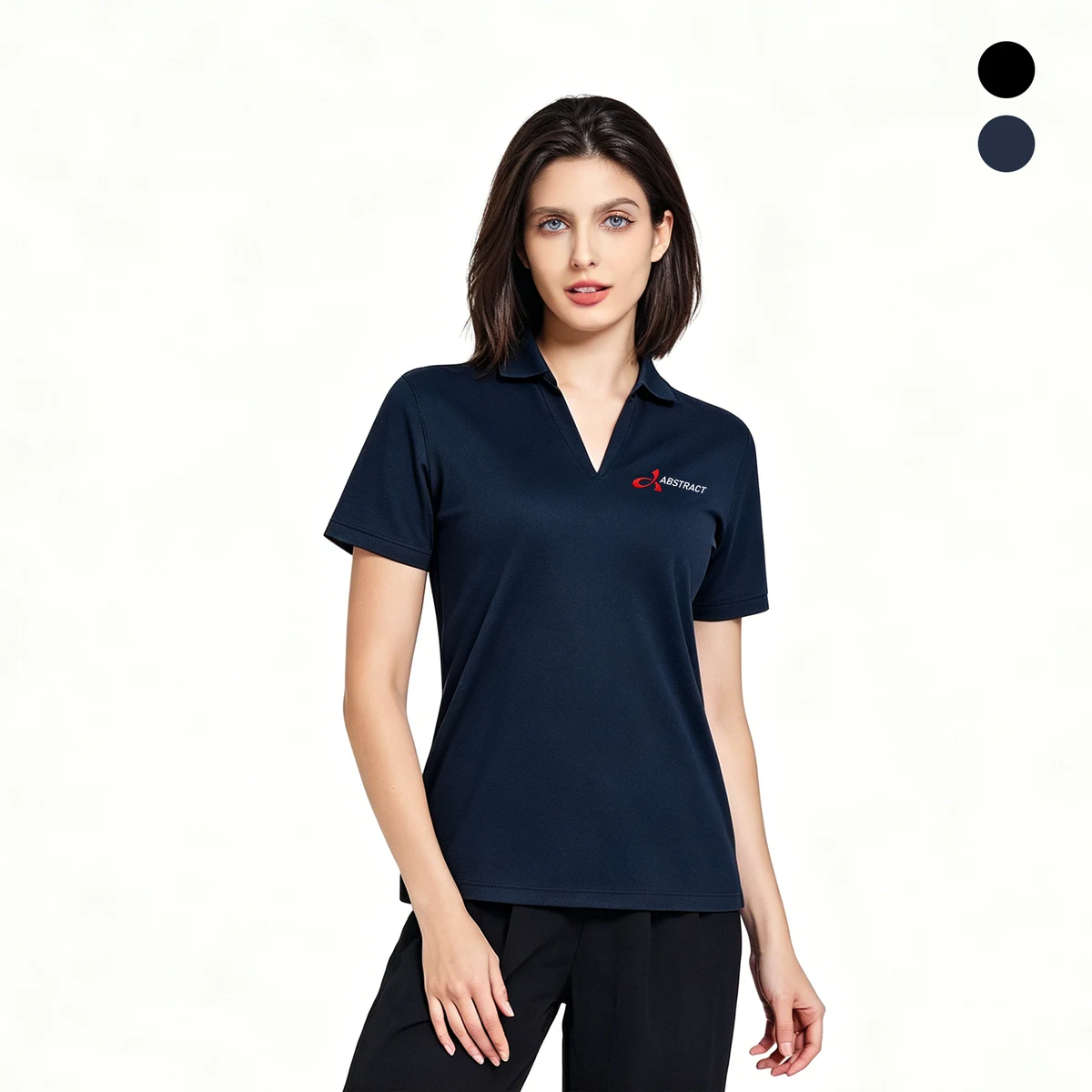 Ladies Micro Pique Ribbed Collar Polo Shirt 1