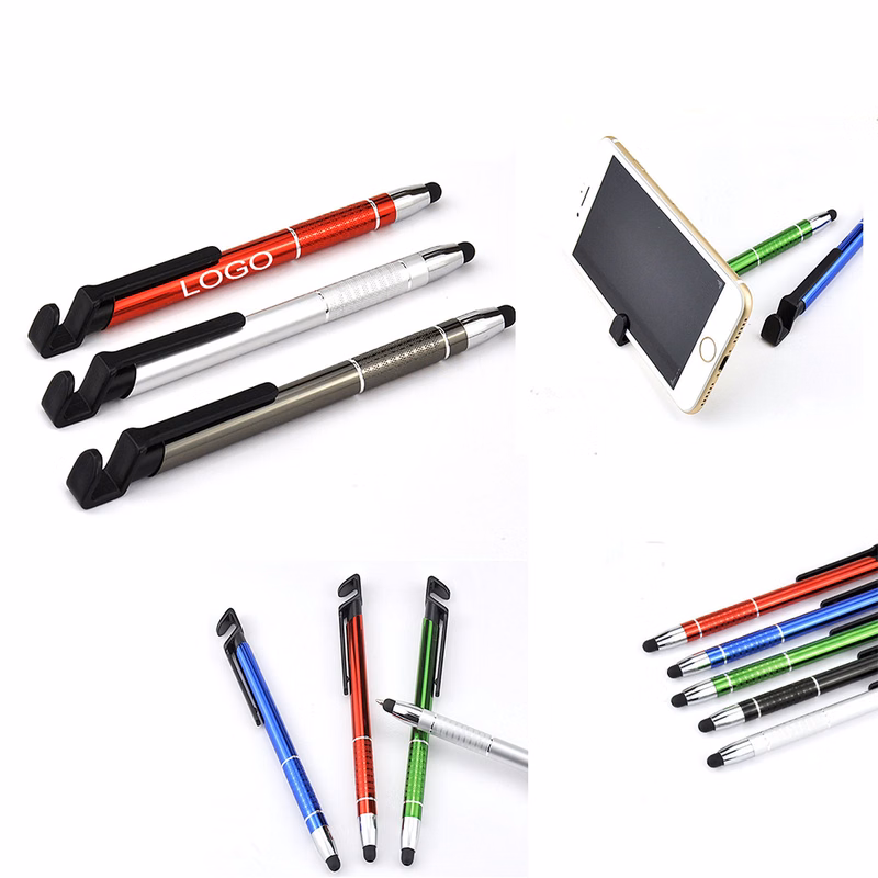 3-in-1 Capactive Touch Screen Ballpoint Pen with Phone Stand