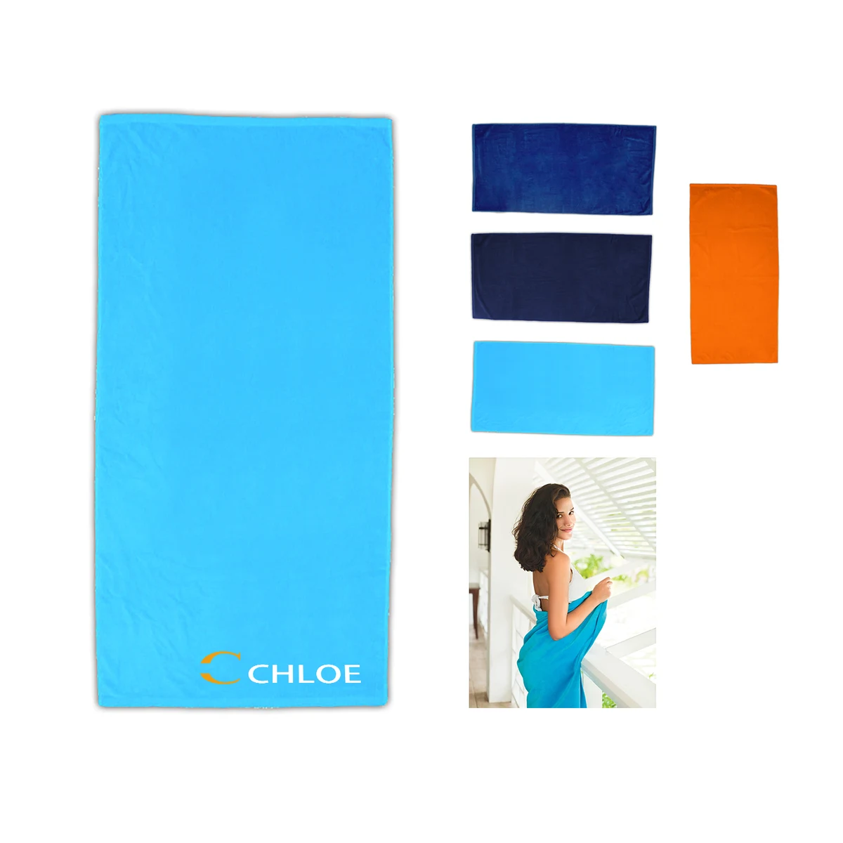 Colored Beach Towel 1