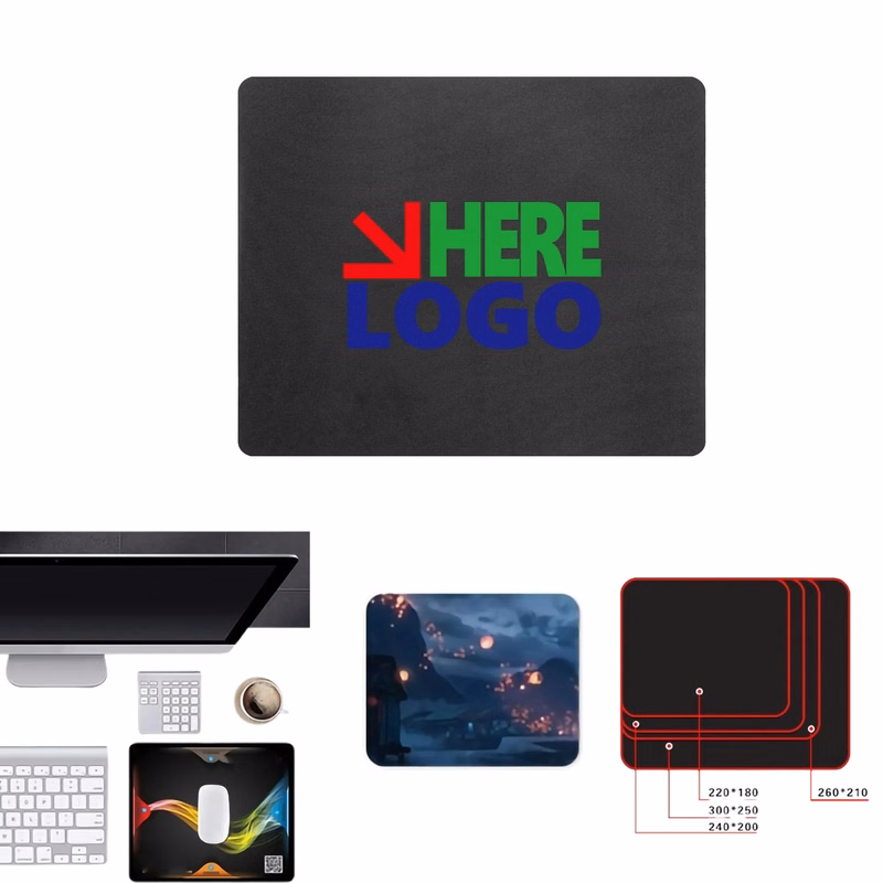 Fashion Thin Gaming Square Rubber Mouse Mat Pads MOQ100