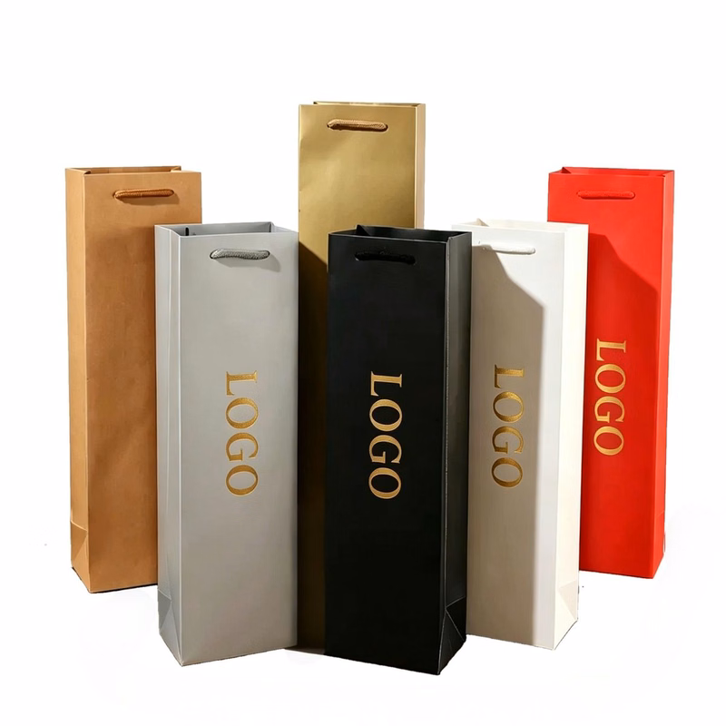 Heavy Paper Wine Gift Tote