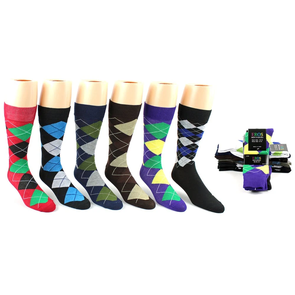 Men's Dress Socks - Argyle Patterns 10-13 1
