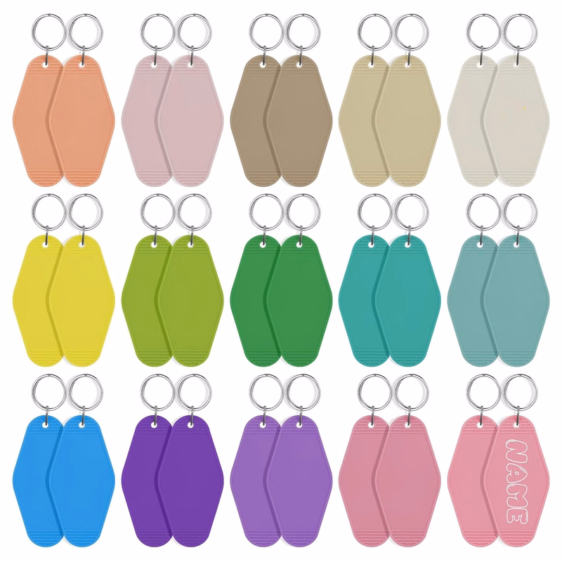 MOQ 50pcs Hotel Motel Key Chain