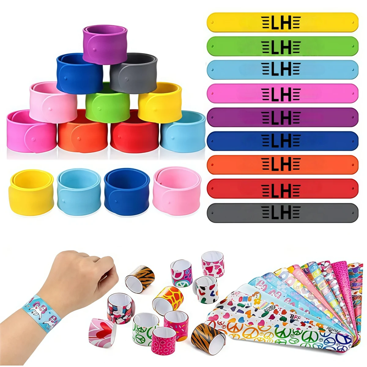 Silicone Slap Bracelets 1
