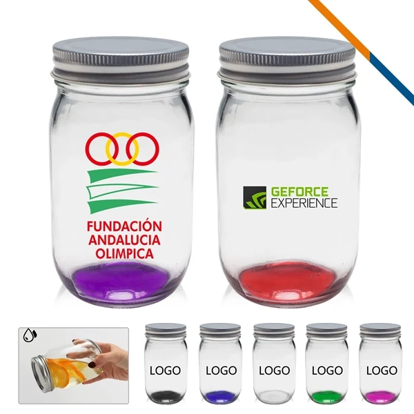 Custom 16 oz Mason Jars with Aluminum Lid — Artisan Food Packaging Promo 1