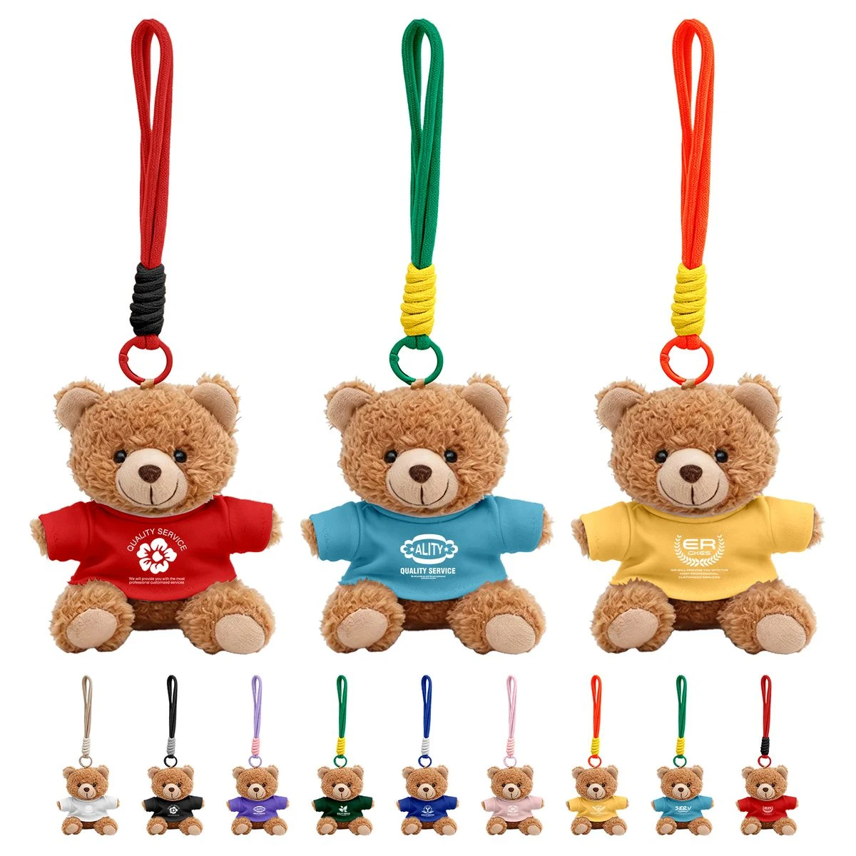 Cute PP Cotton Bear Bag Charm 1