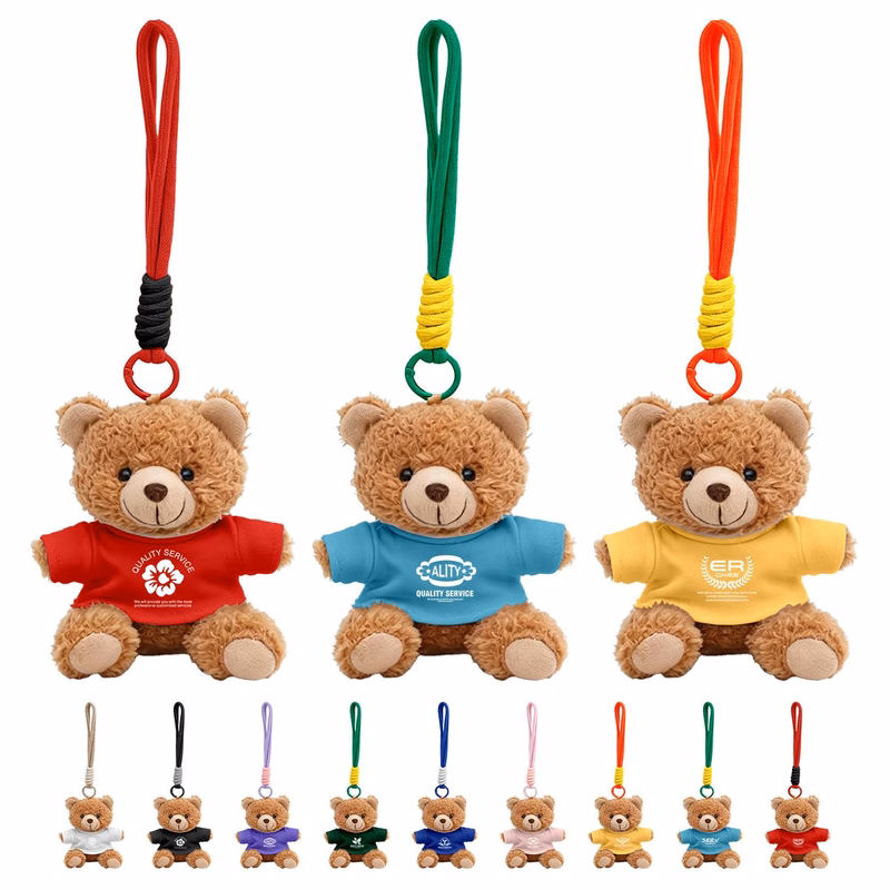 Cute PP Cotton Bear Bag Charm
