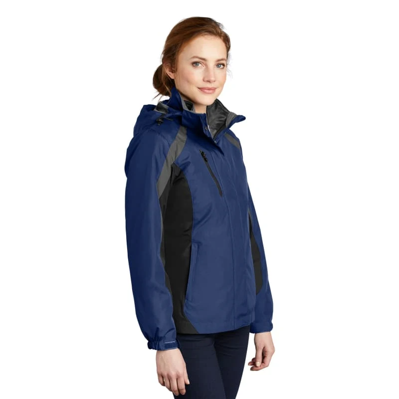Port Authority Women's Colorblock 3-in-1 Jacket. 1