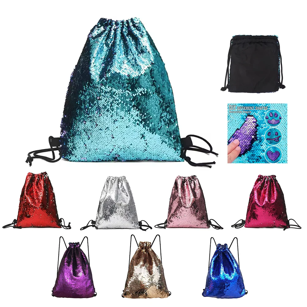 Sequin Drawstring Bags 1
