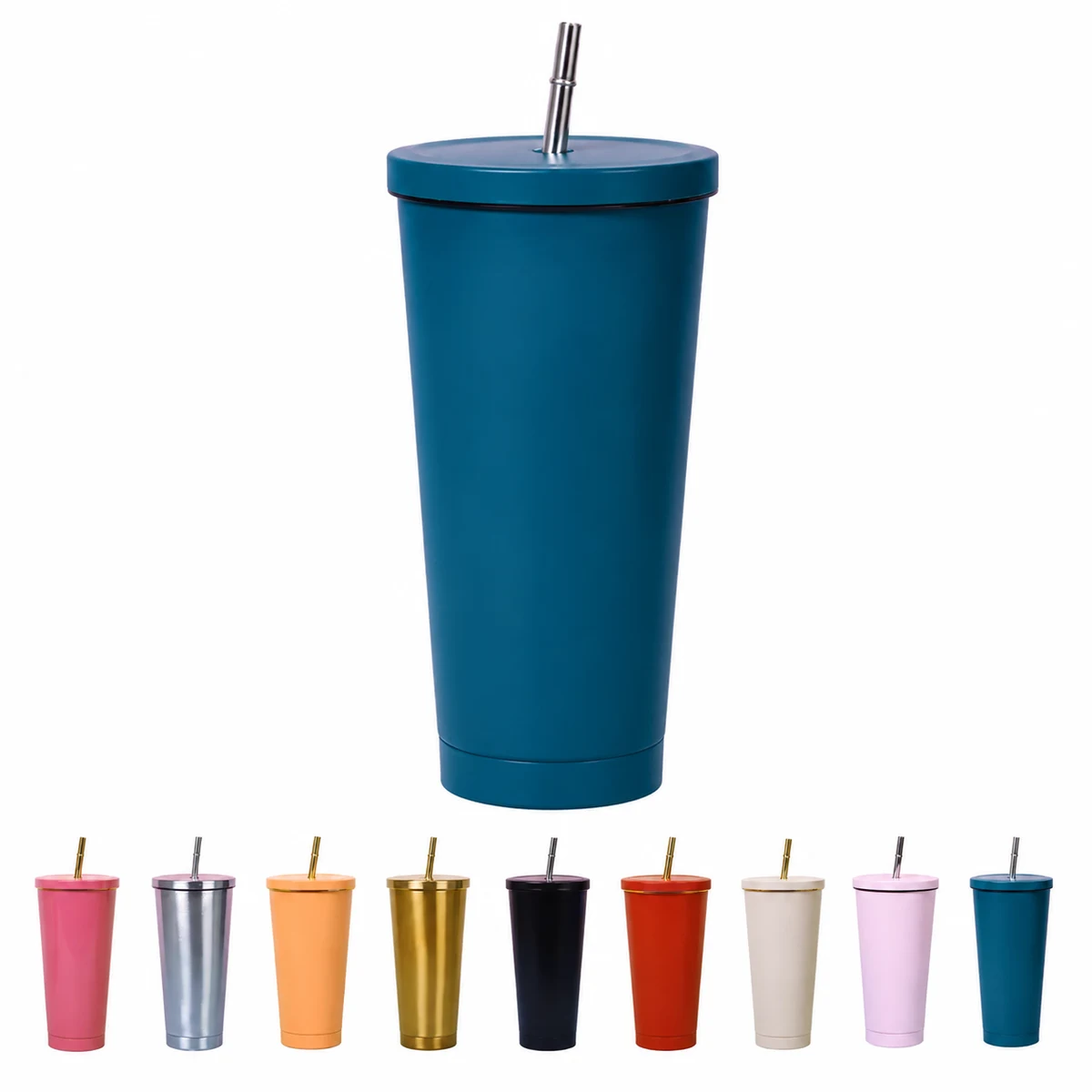 304 Stainless Steel Insulated Cup With Straw 1