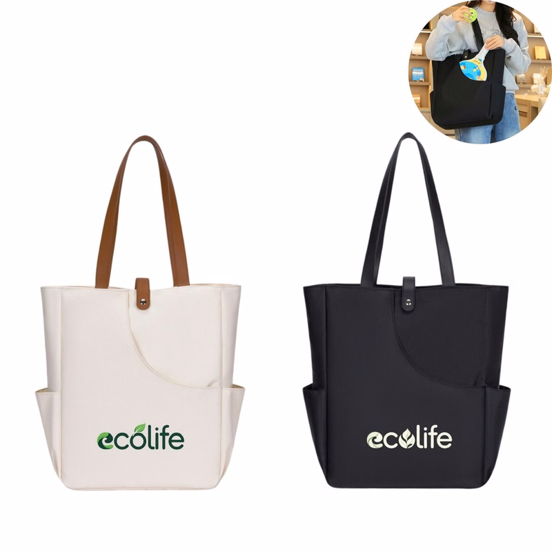 Pickleball Tote Bag with Paddle Side Pocket