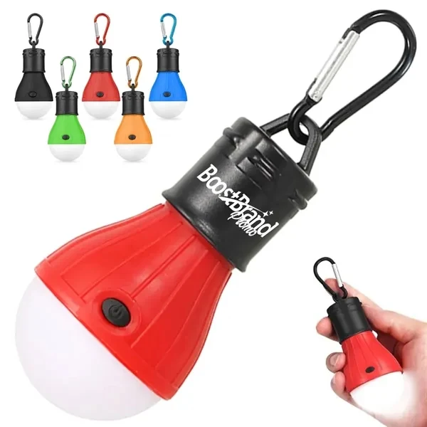 Custom Portable LED Camping Lantern 4.72 Inch — Carabiner Hook Outdoor Gear 1